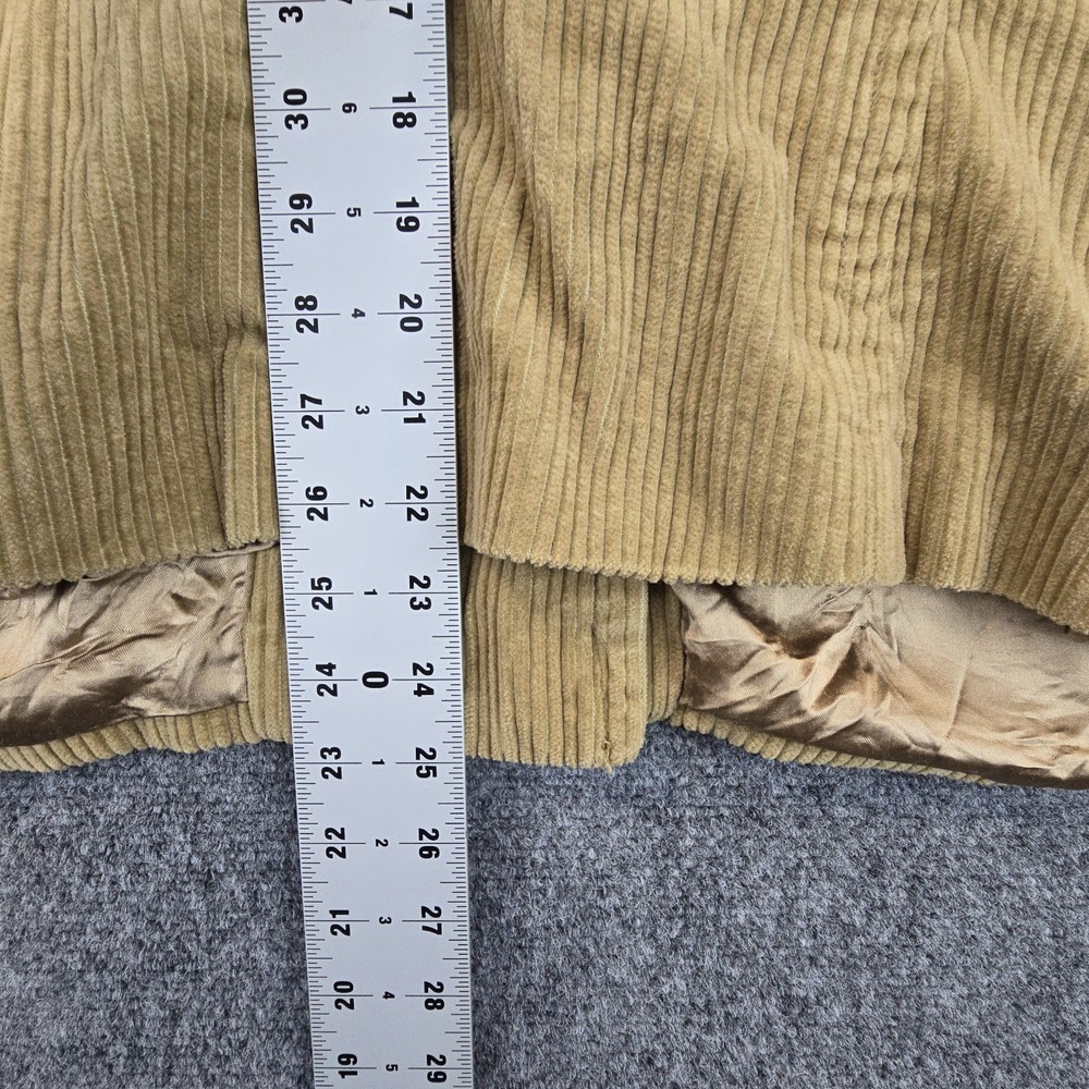 Vintage 2004 GAP Women's Corduroy Peacoat Jacket XL Tan Double-Breasted - Picture 10 of 13